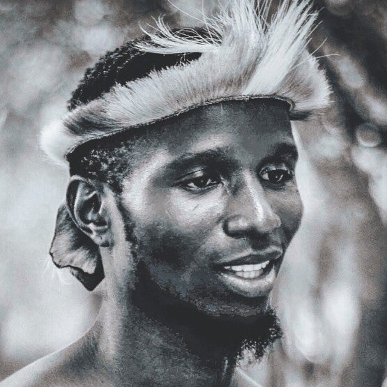 Men’s Zulu Headband – Genuine Cowhide (Umqhele)