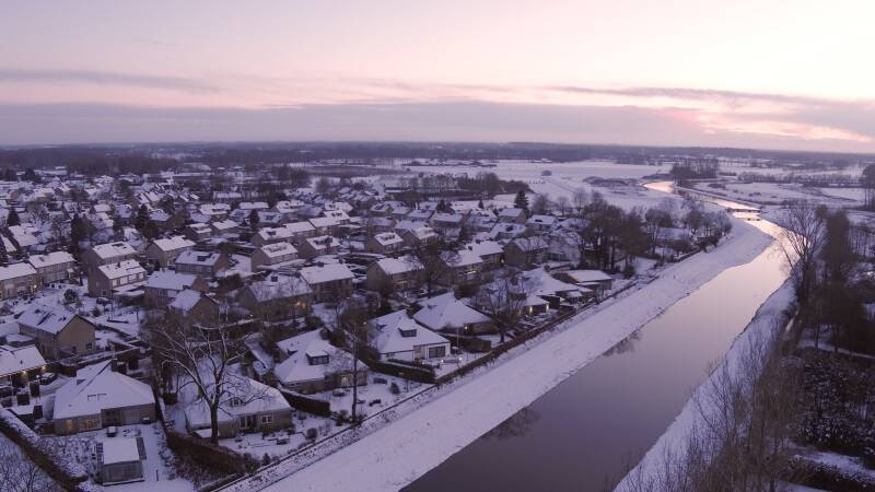 Esch in de sneeuw