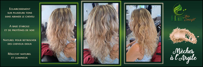 Mèches à l'argile