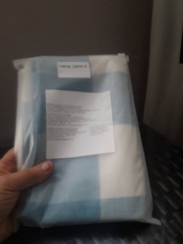 2 checked n white cushion or pillow cases new canvas feel