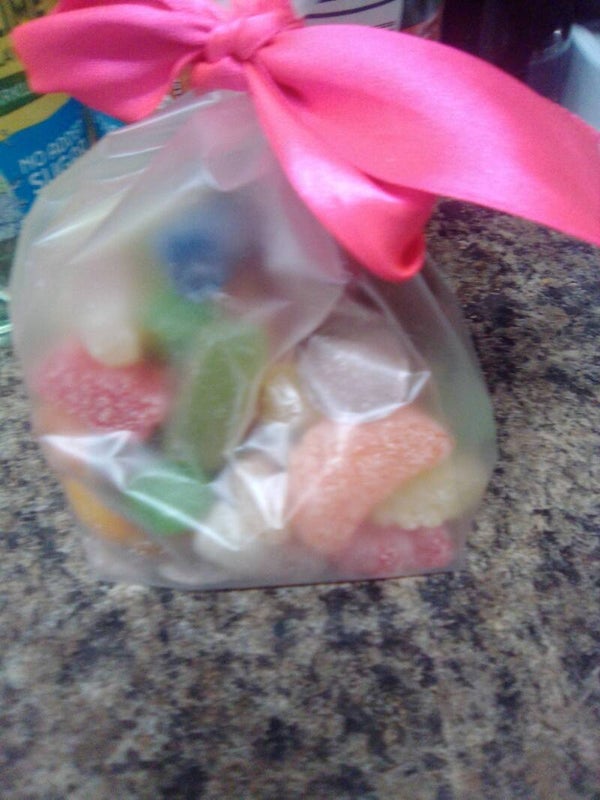 Bag sweets mixed chocolate buttons, jelly babies, jelly beans  ,fizzy jellies