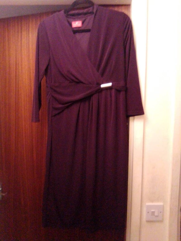Together dress dark purple vgc used size small long
