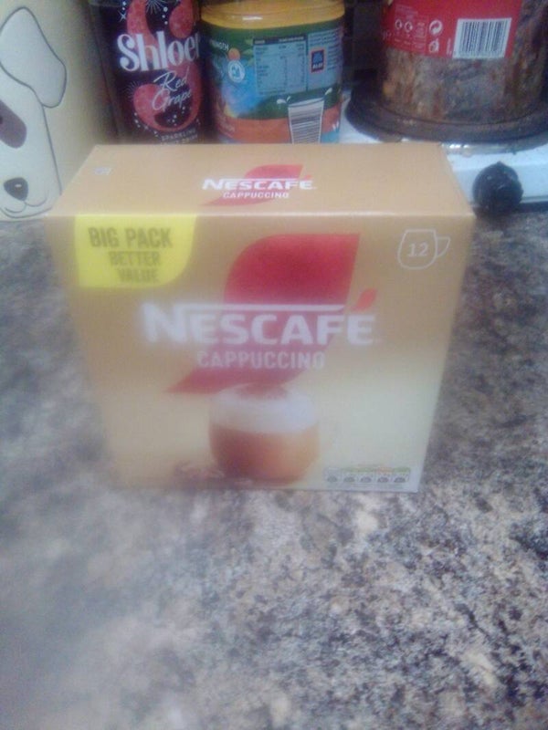 Nescafe cappuccino 12 sachets in box