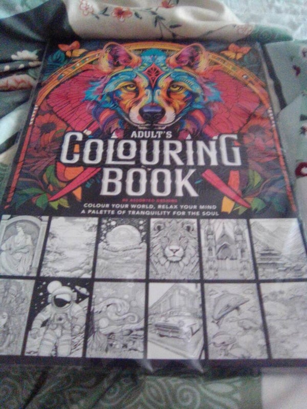 Adults colouring book