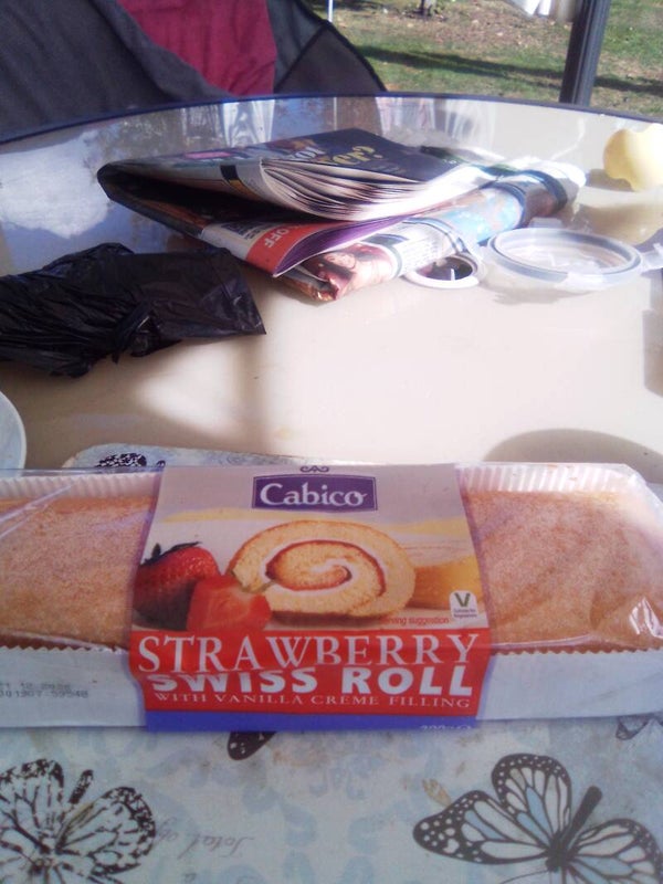 Strawberry lemon chocolate  n raspberry swiss rolls available have to reorder