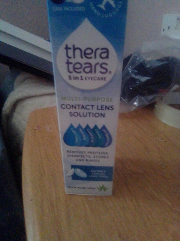 Thera tears 5 in 1 eye care contact lens solution