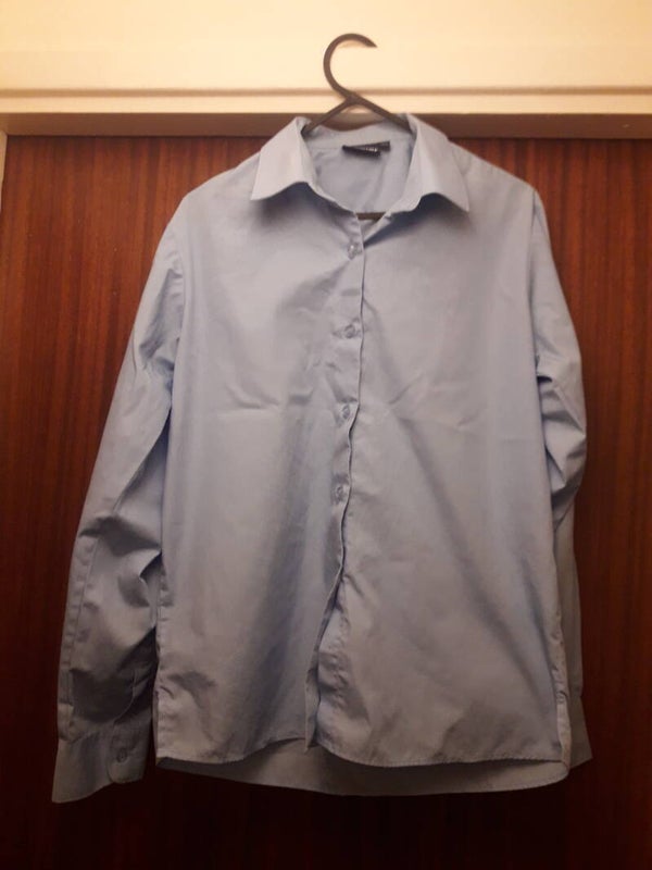 Boys school shirt from banner used blue