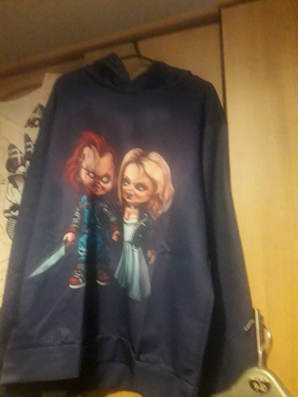 Chuckie hoodie new packaging x temu