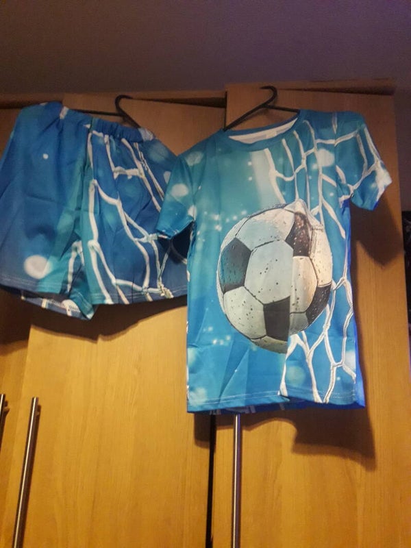 X temu boys short set new packaging 150 about 10/12 size