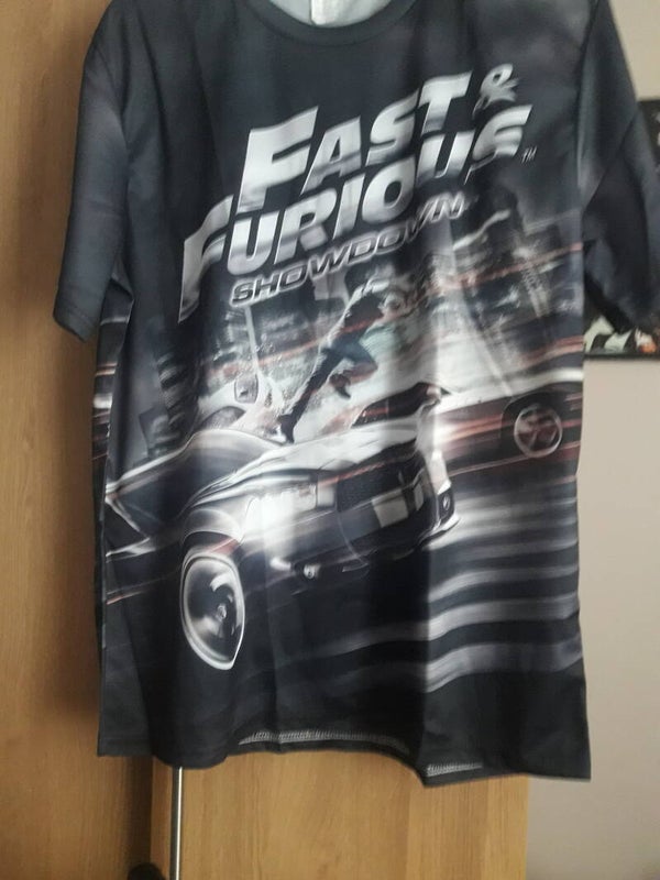 Mans new tshirt large with packaging x temu Fast&furious showdown print