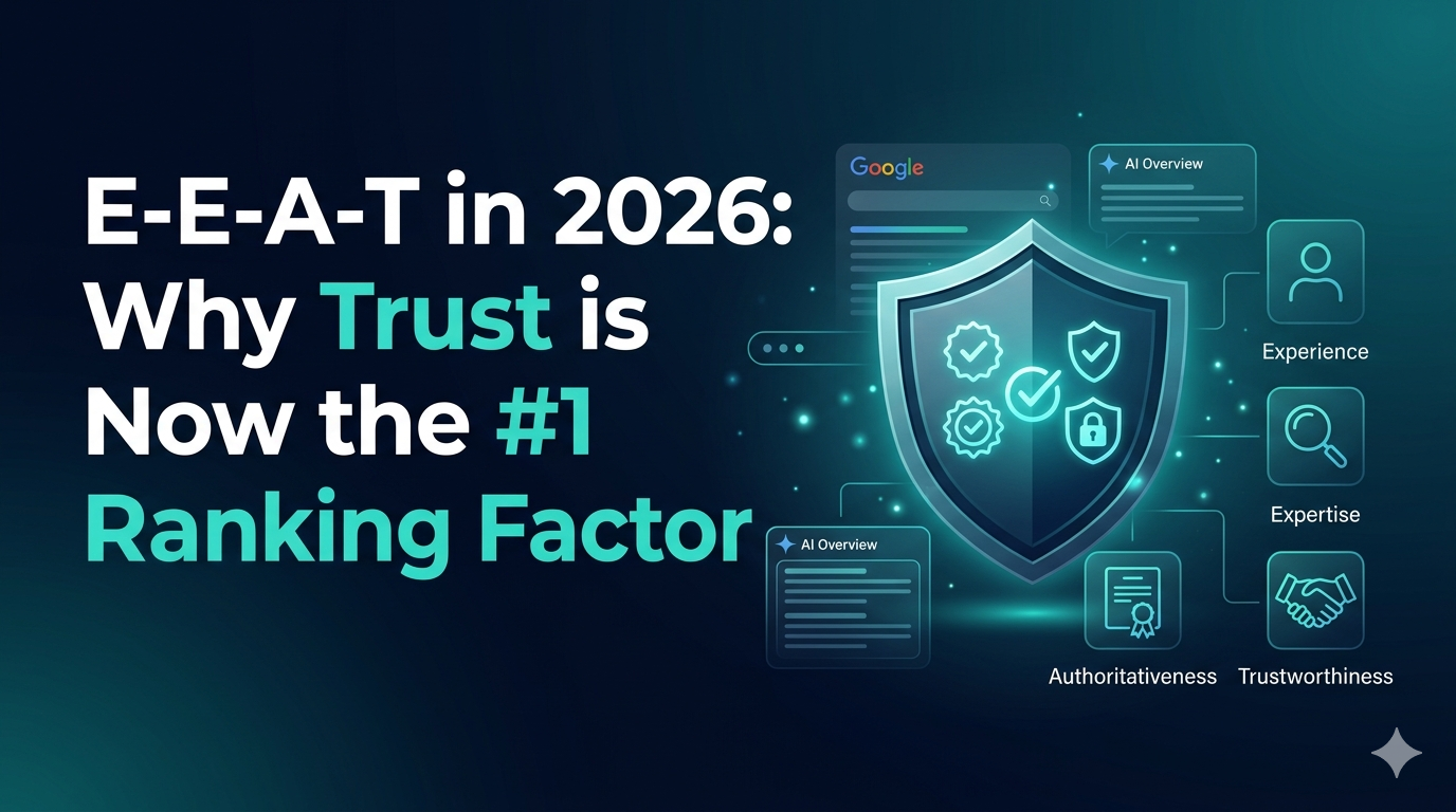 Complete guide on E E A T in 2026. Discover why trust signals have become the most important ranking factor for Google and AI search results. Practical tips for businesses.