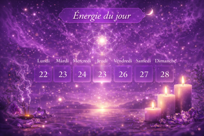 Image représentant les énergies des jours