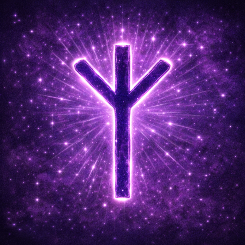 Image représentant la rune protectrice elhaz
