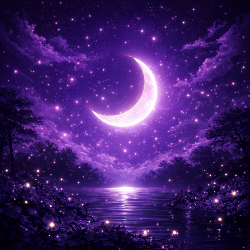 Image représentant la lune croissante