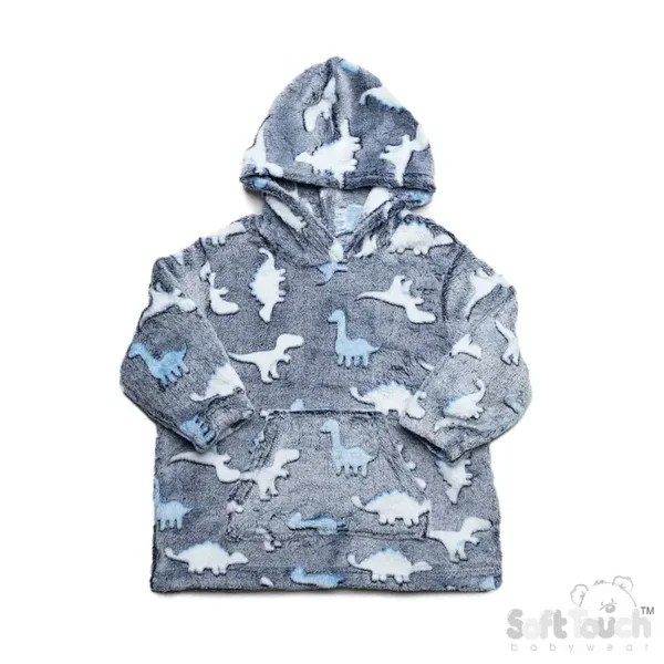 Baby Hoody - Blue/Dino