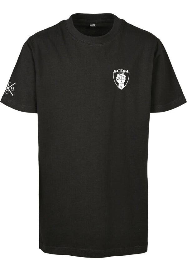 BY116 Kids T-Shirt vuist zwart/wit