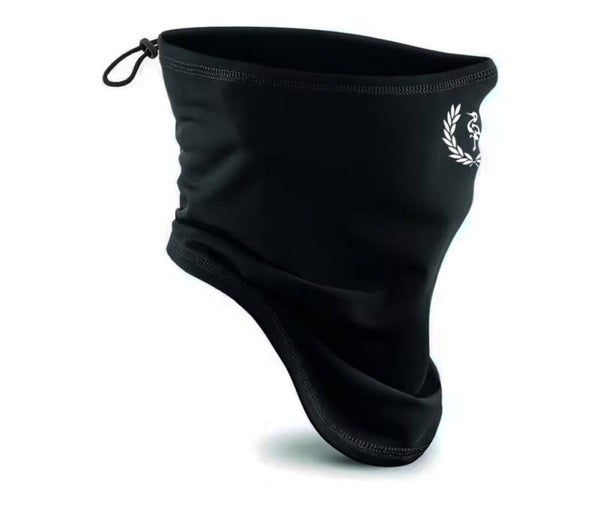 Nekwarmer fleece met krans en stork