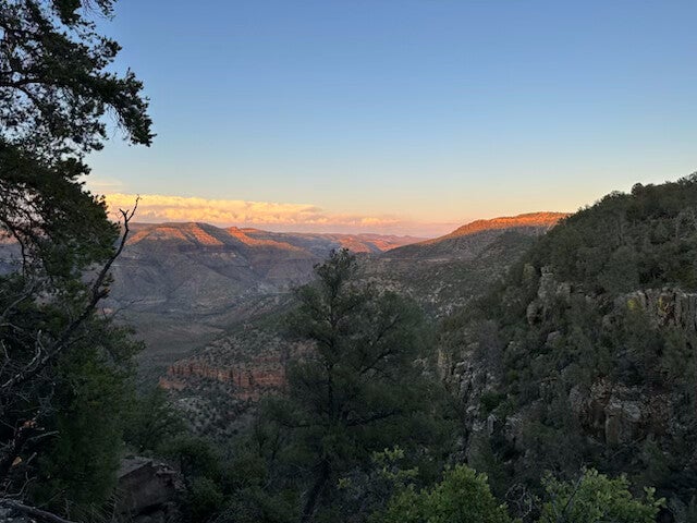 View of canyons and Upper Salt River from Carol Spring Mountain UTV tour