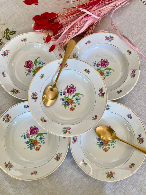Très belles assiettes vintage Lunéville modèle Meuse