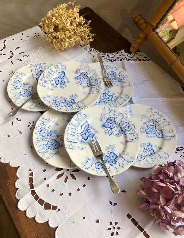 Assiettes à dessert Creil et Montereau