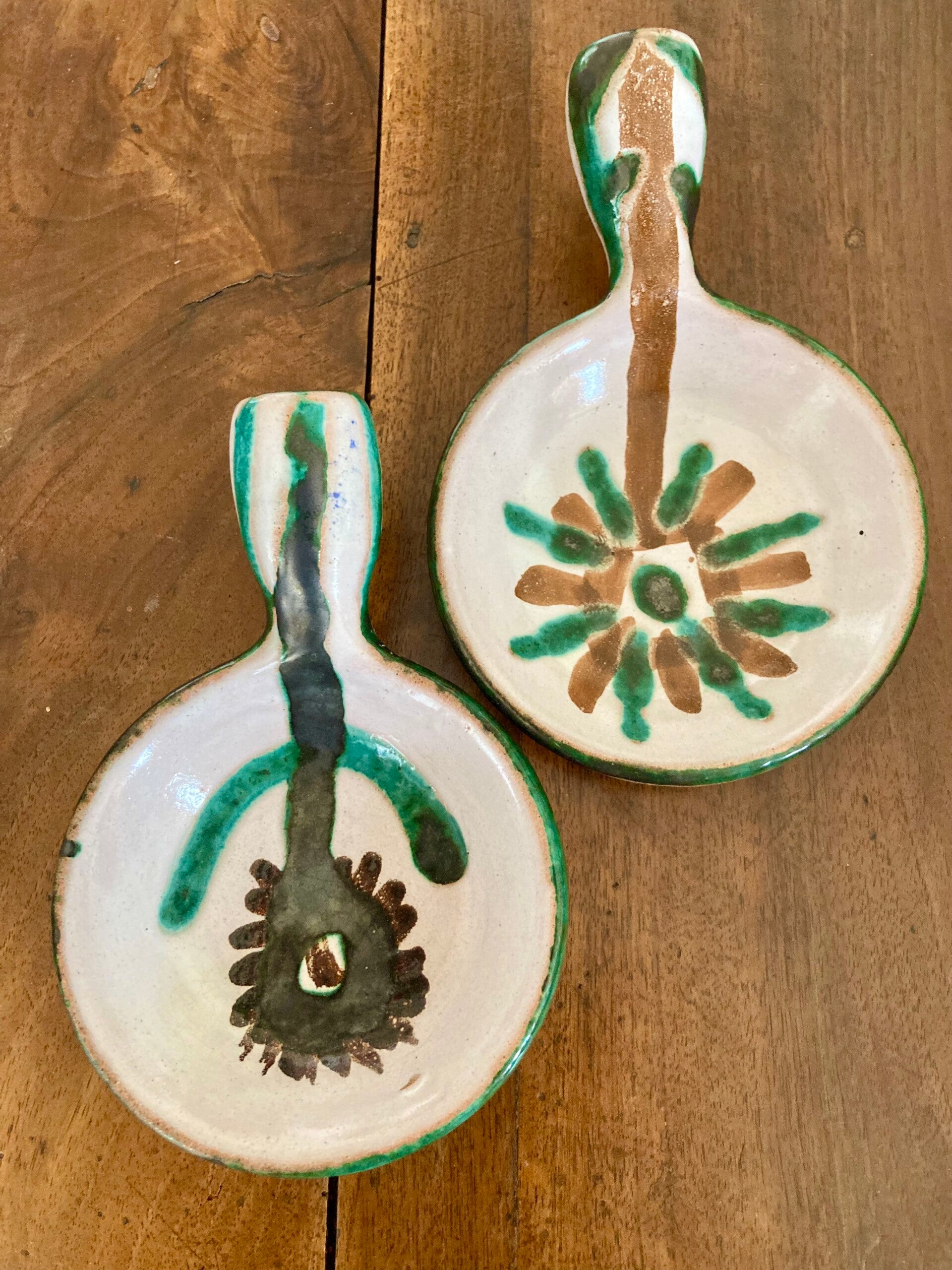 2 petits caquelons émaillés Robert Picault