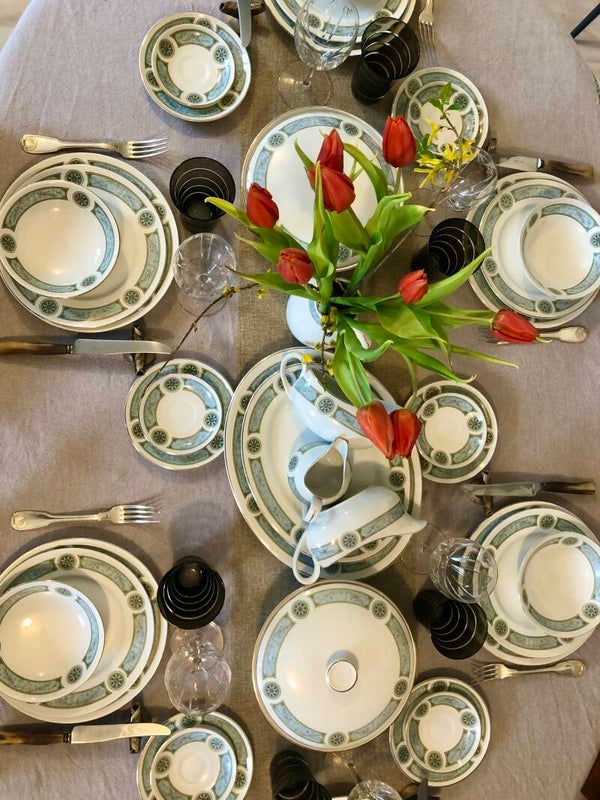 Elégant service anglais Ridgway Straffordshire Palazzo