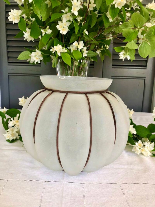 Grand vase boule Art Déco