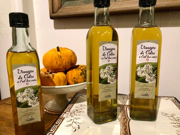 Vinaigre de cidre à l'ail des ours