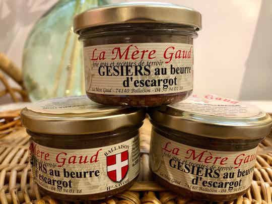Gésiers au beurre d'escargot "la Mère Gaud"