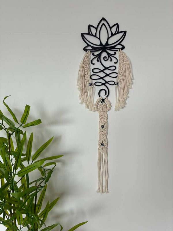 Zwarte metalen lotus C