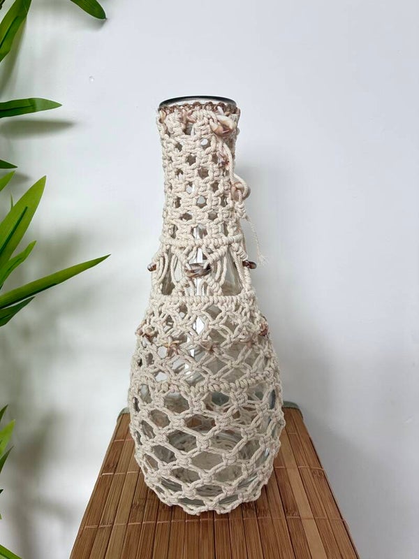 Macramé vaas/karaf