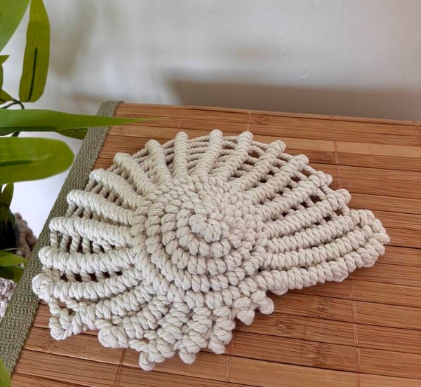 Macramé schelp A