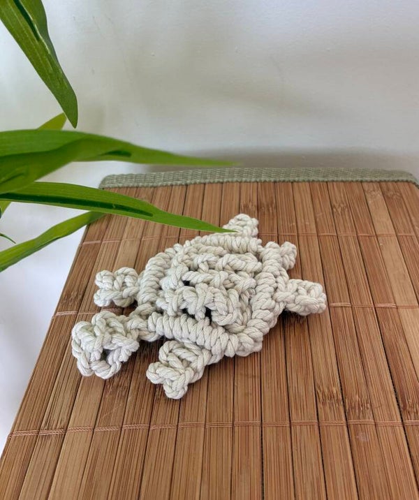 Macramé schildpadje