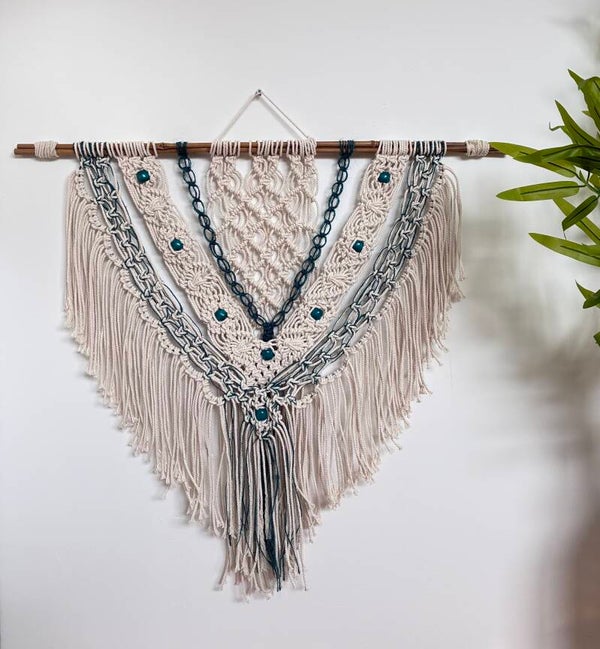 Wandhanger Boho petrol