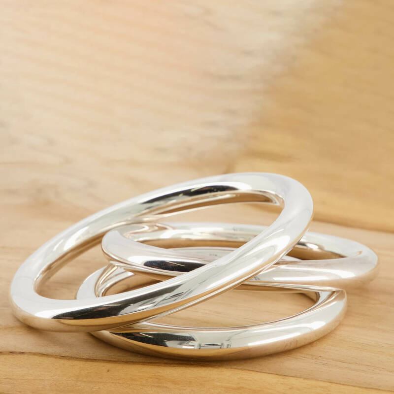 Zilveren armbanden. Ringband zilver. Sterling silver.