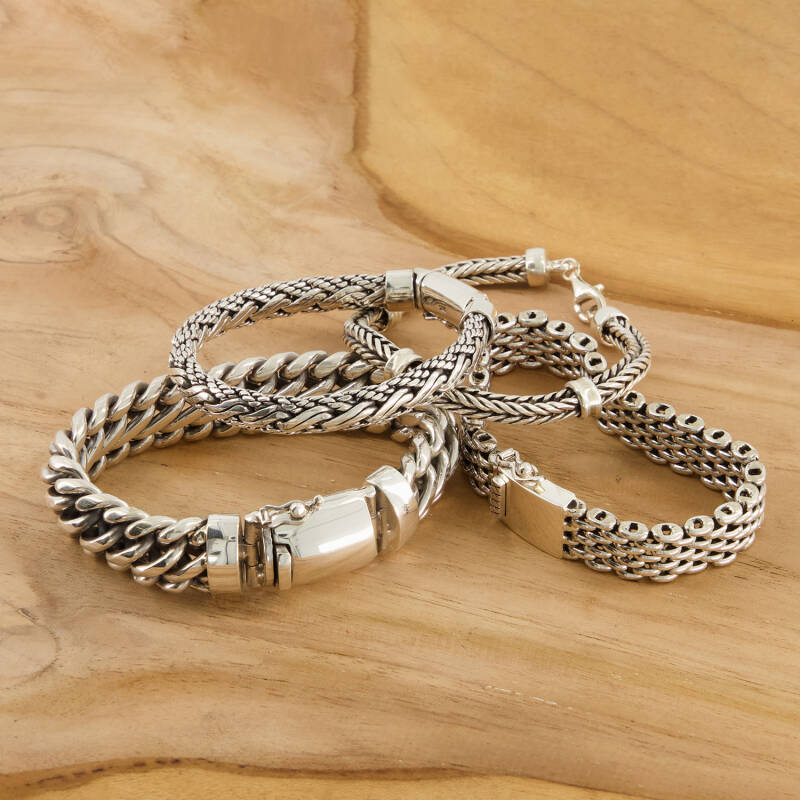 Zilveren armbanden. Silver bracelets. Massief zilver. Solid zilver. Handmade.