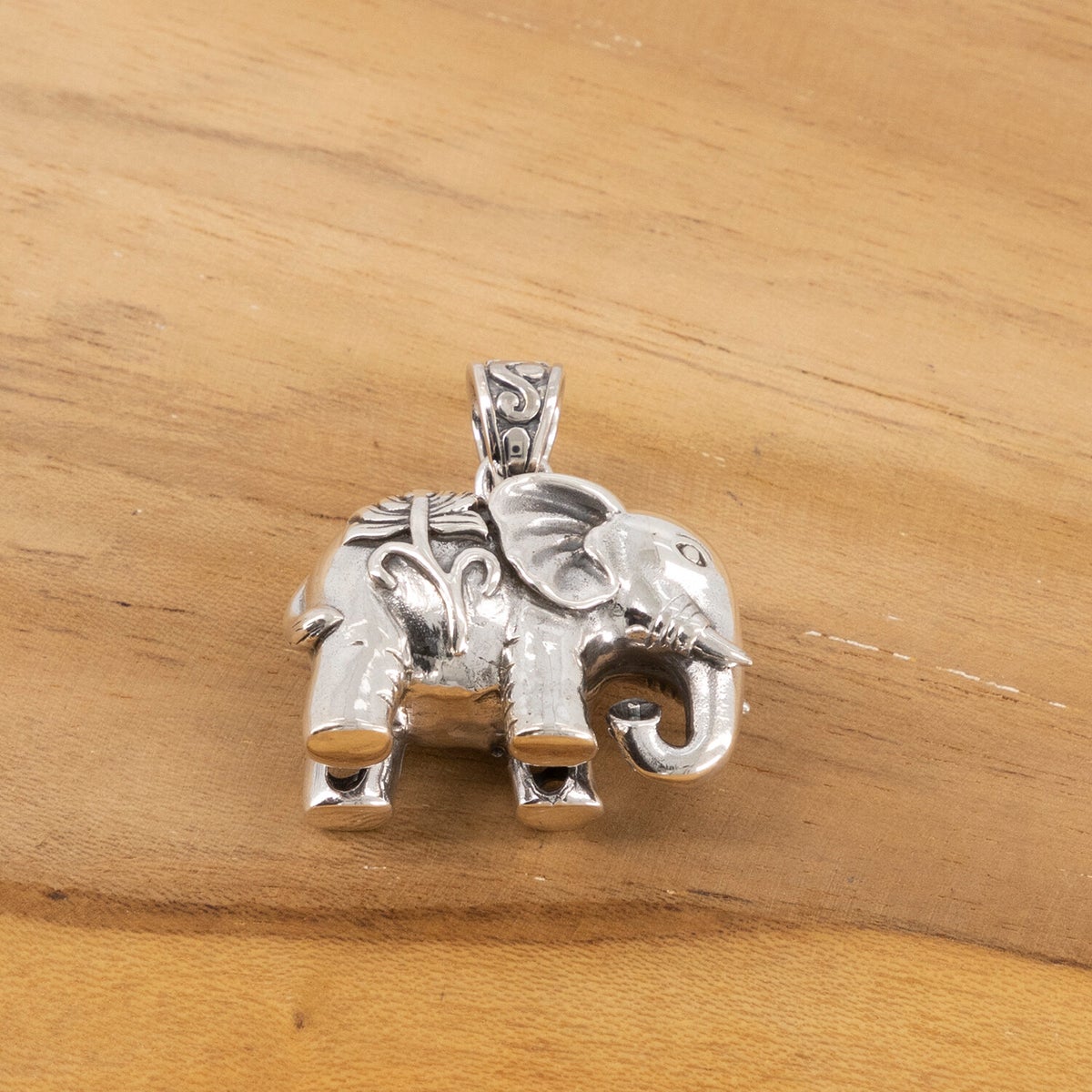 Mannen Olifant Ketting Titanium Staal - Geluk Hanger Dierlijke Charms Sieraden