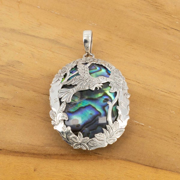 Paua schelp hanger kolibrie