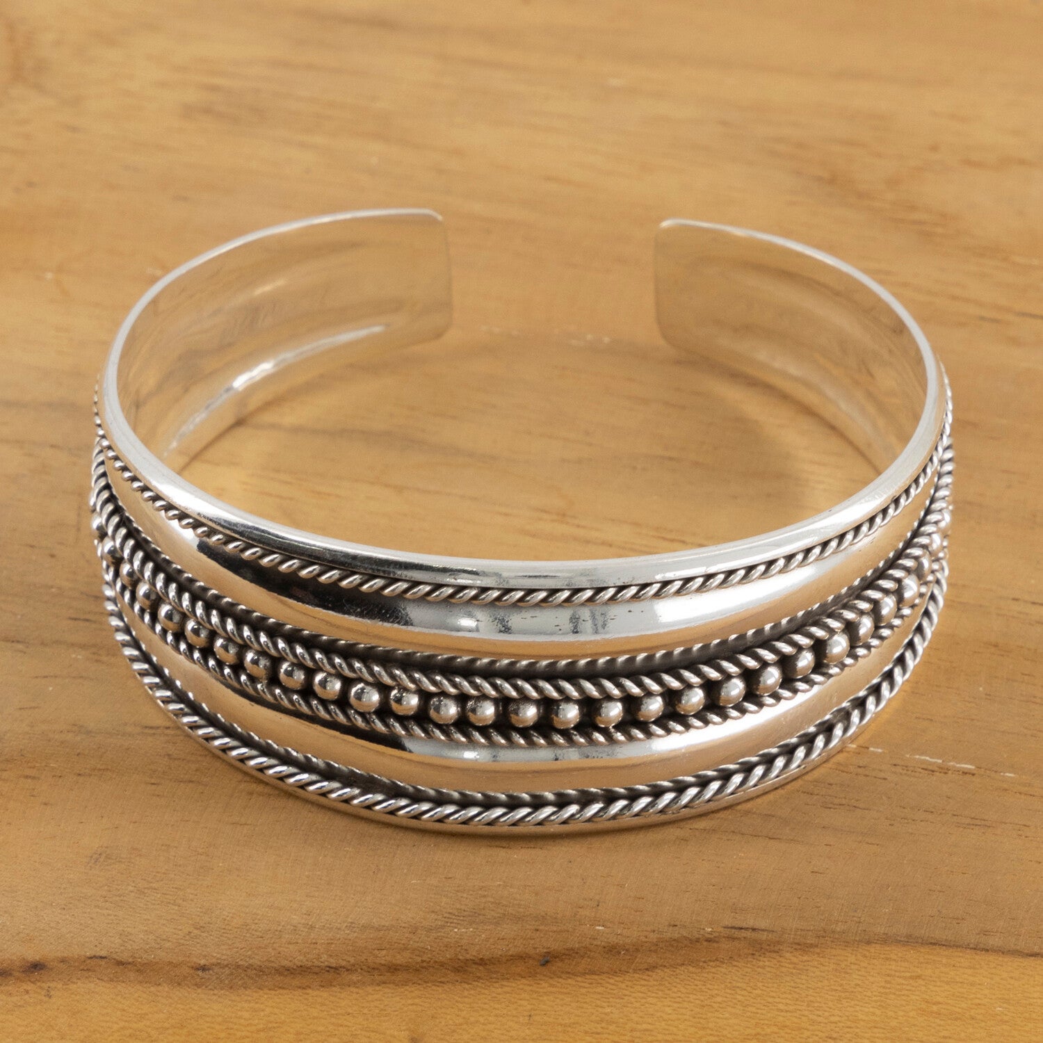 Massief zilveren klembanden. 925 Zilver.