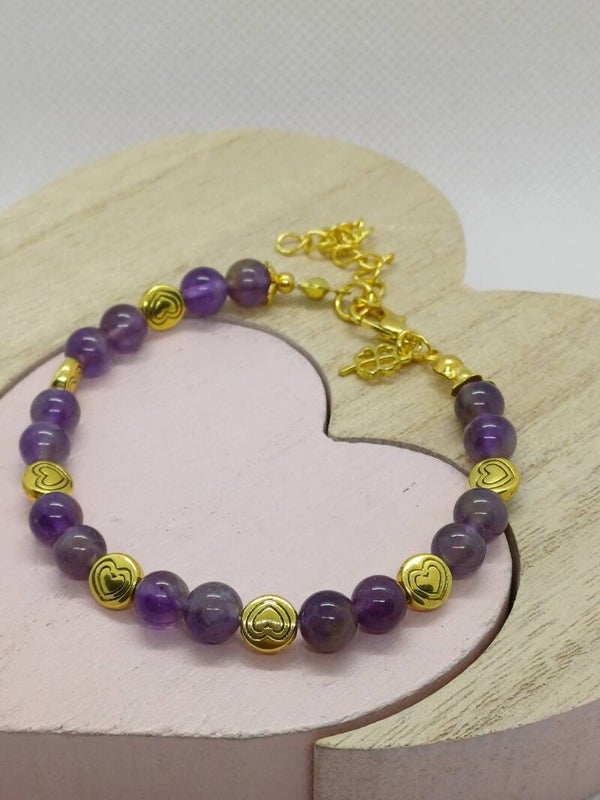 Armband met paarse Amethist