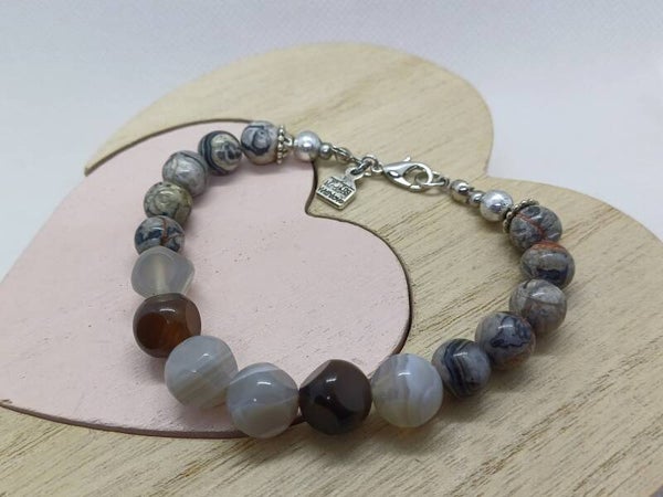 Armband met Picasso Jaspis en kwarts