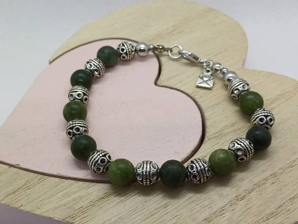 Armband met mos agaat