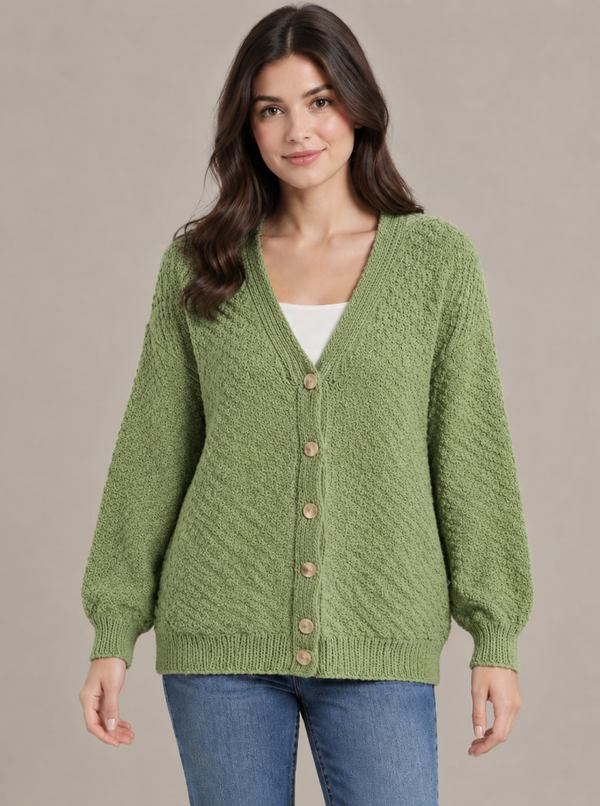 Handgebreid Comfort – Jouw perfecte wollen cardigan voor dames