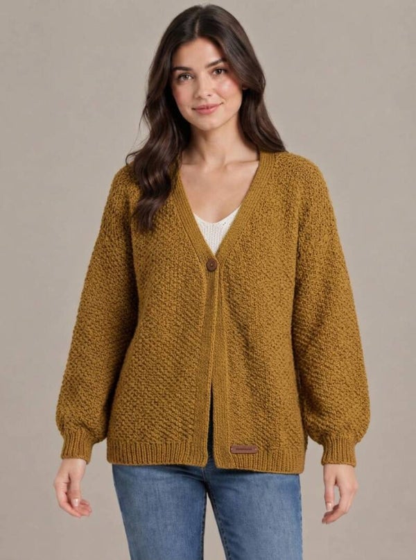 rvaar de perfecte mix van comfort en stijl met onze handgebreide cardigan