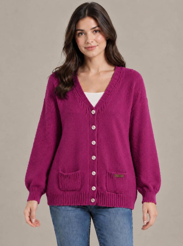 Handgebreid Comfort – Jouw perfecte wollen cardigan voor dames Candy