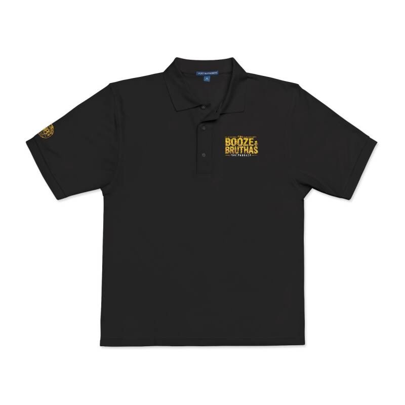 Embroidered Black Polo