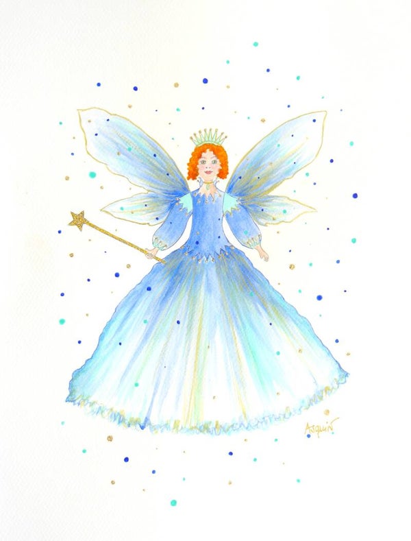 FEE BLEUE "Bleuette" Œuvre originale