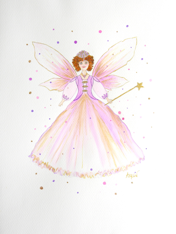 FEE VIOLETTE "Violette" Oeuvre originale