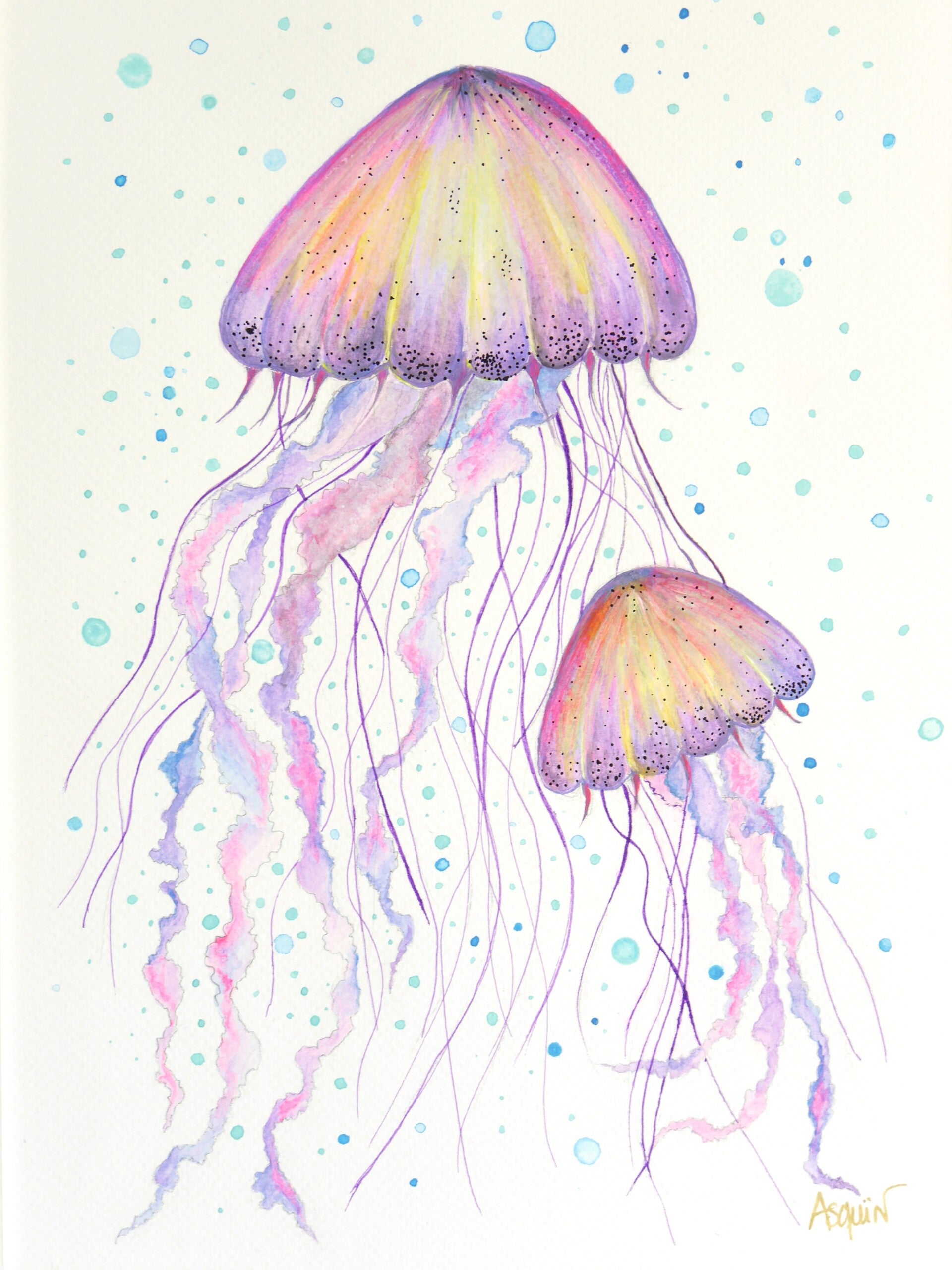 MEDUSES "Les dames pourpres" Œuvre originale