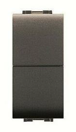 ELETTROCANALI DOPPIO PULSANTE GENER. MYLIFE 16A NERO